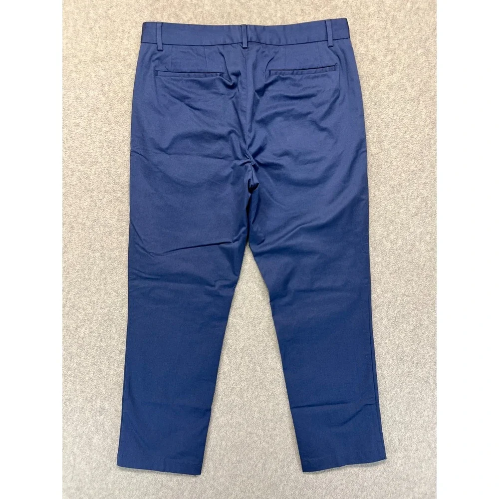 Spoke Mens Chino Pants Navy Blue Flat Front Sharps Build C‎ Trouser Pockets 32